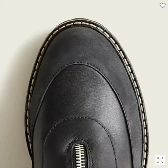 Jcrew Gwen Lug Sole Front Zip Boots with Sherpa Lining - Picture 2 of 3